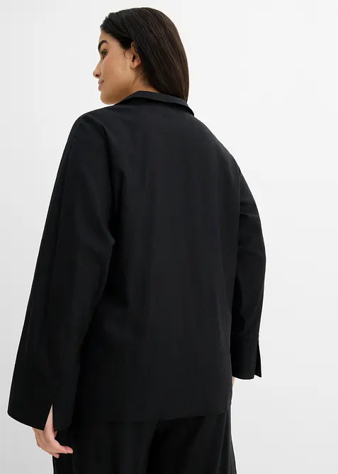 Omlottblus av linnemix, bonprix