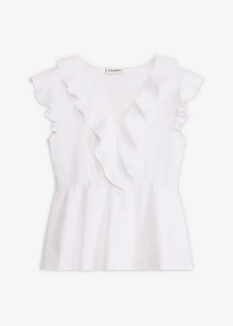 Topp med volanger, bonprix