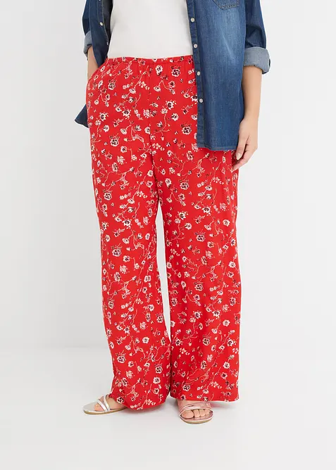 Dra p&aring;-byxa i f&ouml;ljsam viskos, bonprix