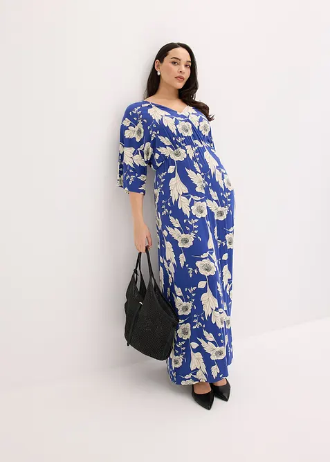 Jerseykl&auml;nning i mjuk viskosmix, bonprix