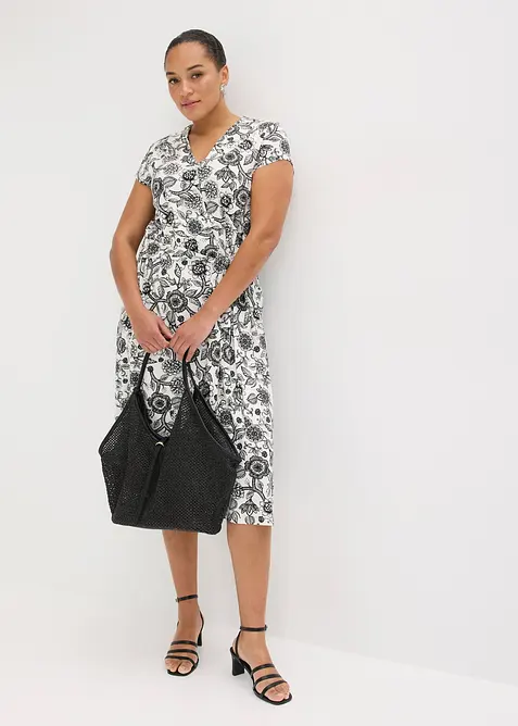 Jerseykl&auml;nning av viskosmix, bonprix