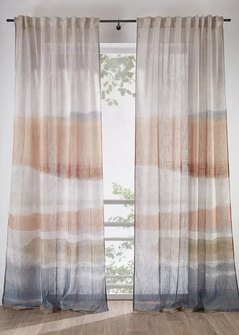 M&ouml;nstrad gardinl&auml;ngd (1-pack), bonprix