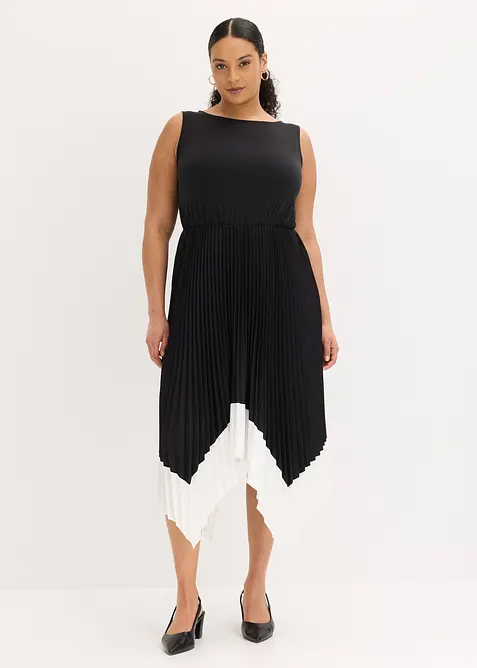 Kl&auml;nning med asymmetrisk nederkant, bonprix