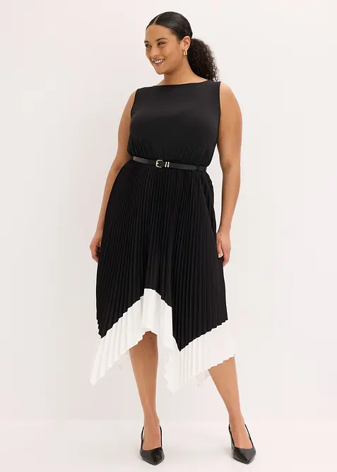 Kl&auml;nning med asymmetrisk nederkant, bonprix