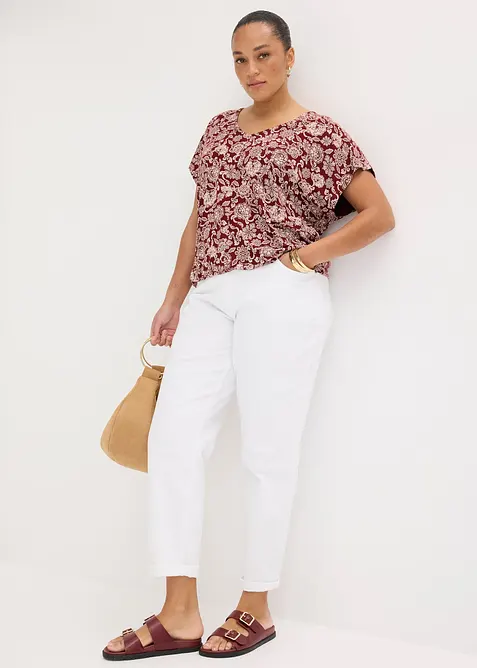 Topp i fintr&aring;dig viskosmix, bonprix