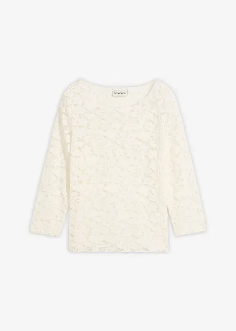 Spetstopp med insv&auml;ngd midja, bonprix