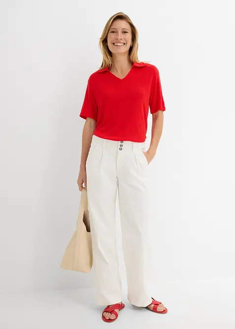 Pik&eacute;tr&ouml;ja med stickad look, bonprix