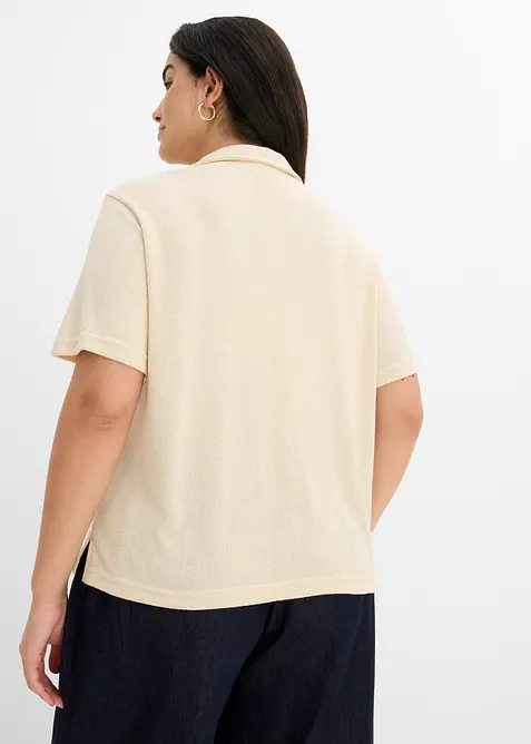 Pik&eacute;tr&ouml;ja med stickad look, bonprix