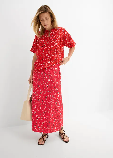 Jerseykjol i bomullsstretch, bonprix