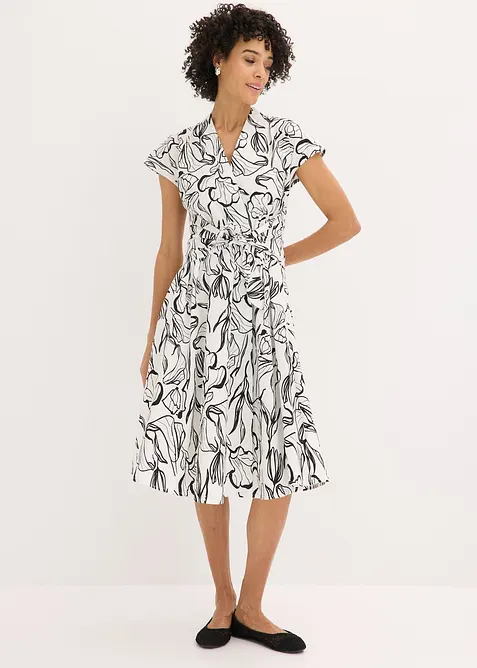 Kl&auml;nning med drapering, bonprix