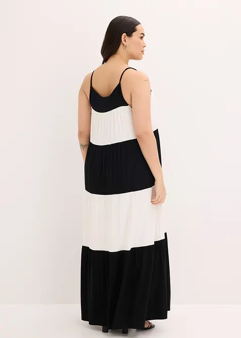 Jerseykl&auml;nning i mjuk viskosmix, bonprix