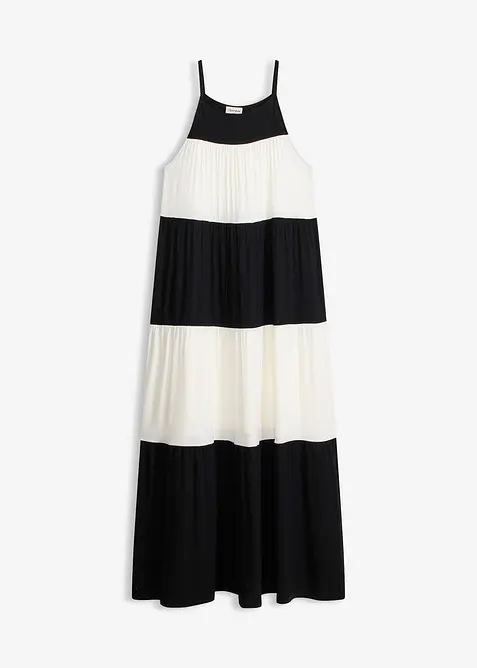 Jerseykl&auml;nning i mjuk viskosmix, bonprix