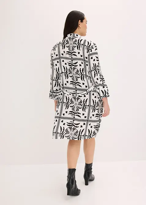 Skjortkl&auml;nning av viskos med mjukt fall, bonprix