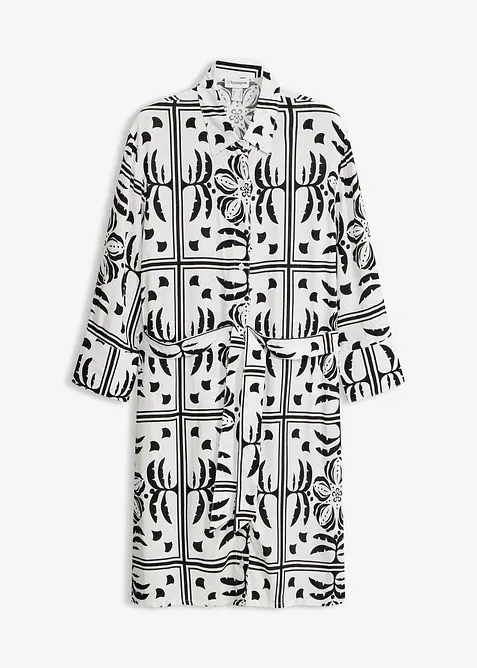 Skjortkl&auml;nning av viskos med mjukt fall, bonprix