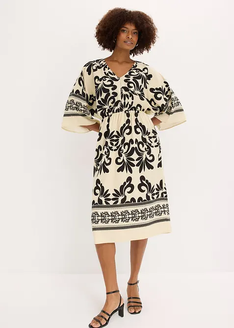 Midikl&auml;nning av mjuk viskosmix, bonprix