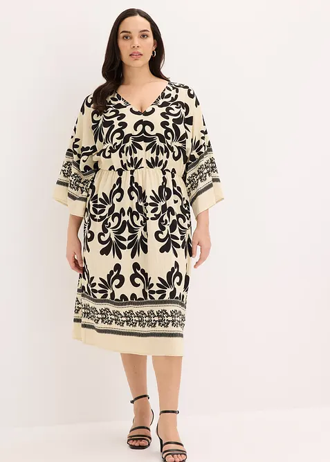 Midikl&auml;nning av mjuk viskosmix, bonprix