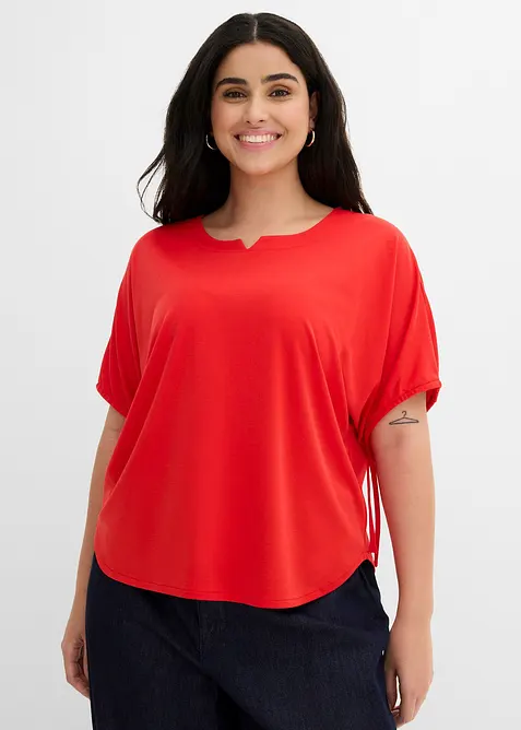 Ledig topp i kraftig pik&eacute;, bonprix