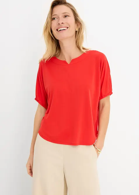 Ledig topp i kraftig pik&eacute;, bonprix