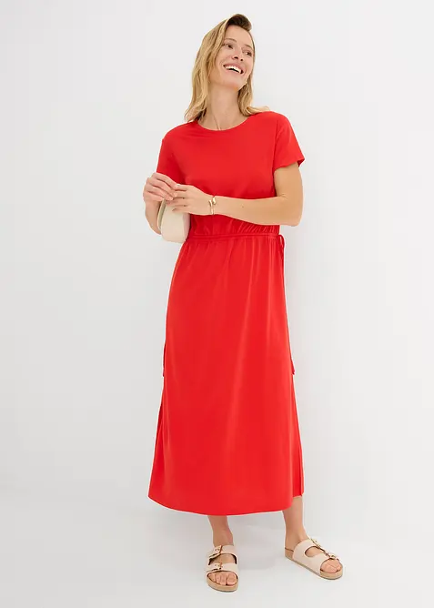 Kl&auml;nning i mjuk pik&eacute;, bonprix