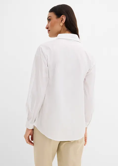 Skjortblus med frackbr&ouml;st, bonprix