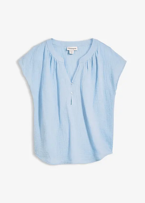 Blustopp i bomullsmuslin, bonprix