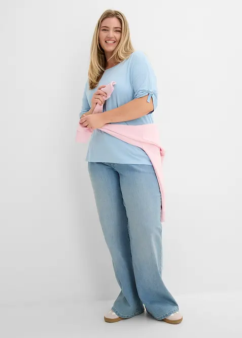 T-shirt med b&aring;tringning, bonprix