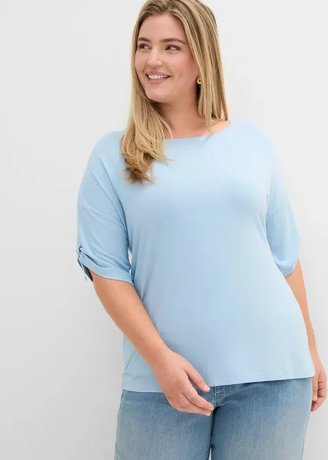 T-shirt med b&aring;tringning, bonprix