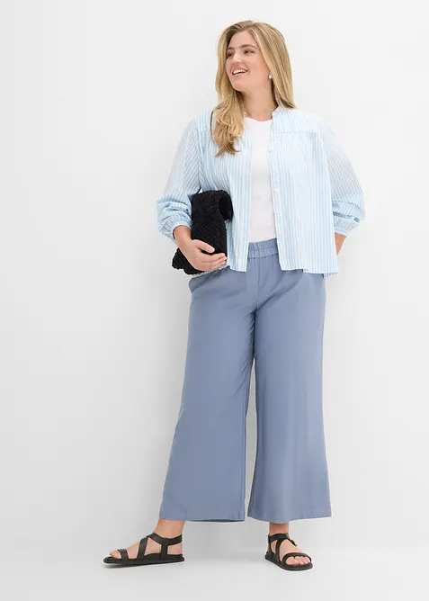 Culottebyxa av mjuk viskosmix, bonprix