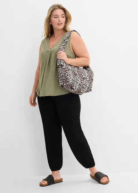 Linne i mjuk viskosmix, bonprix