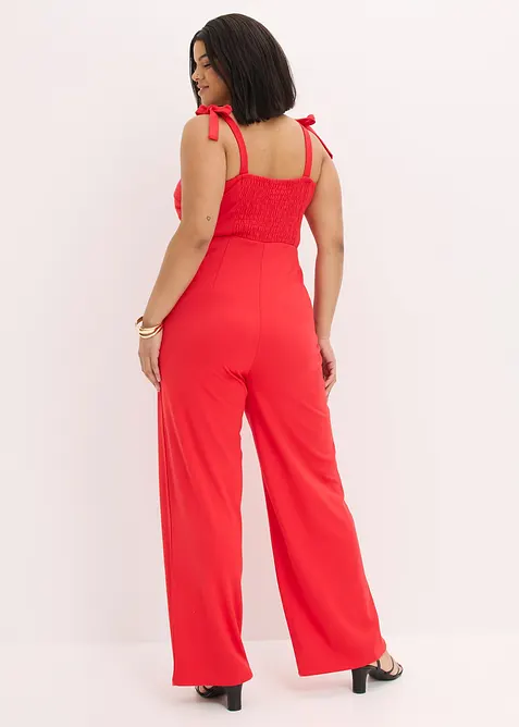 Jumpsuit med axelband som knyts, bonprix