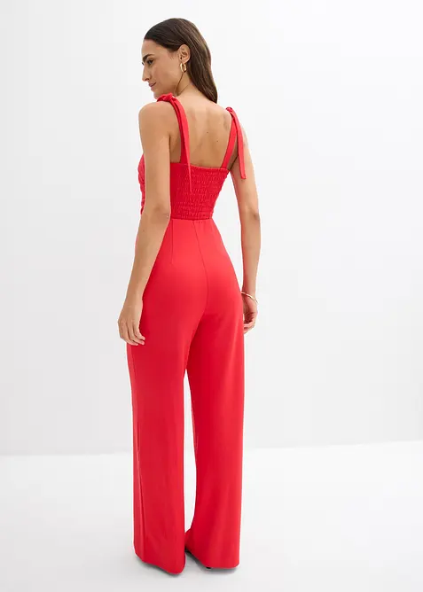 Jumpsuit med axelband som knyts, bonprix