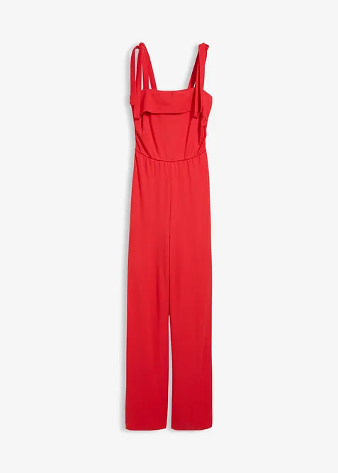 Jumpsuit med axelband som knyts, bonprix