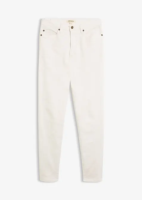 Mom Jeans Mid Waist, l&aring;nga ben, bonprix
