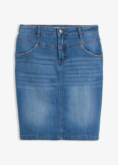 Stretchig jeanskjol, bonprix