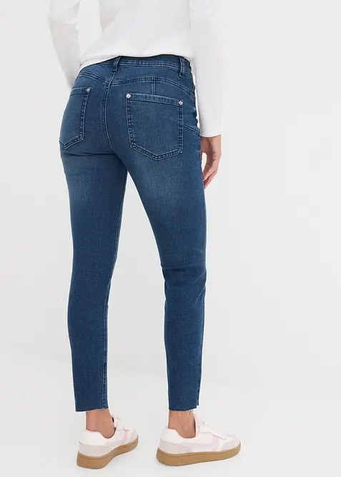 Skinny Jeans Mid Waist, kroppade, bonprix