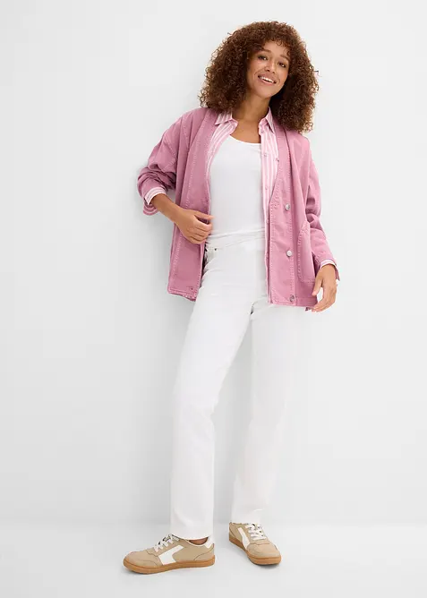 Twillbyxa av elastisk bomullsmix, bonprix