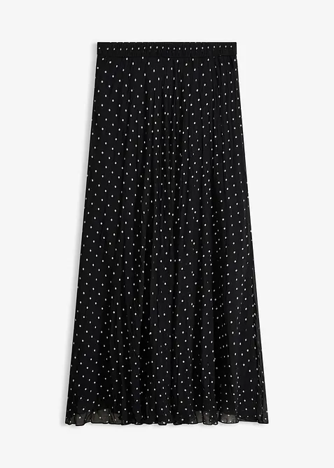 Chiffongkjol i krinklat material, bonprix