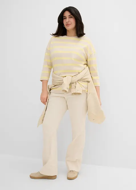 L&aring;ng topp i tjockt material av ekologisk bomull, bonprix