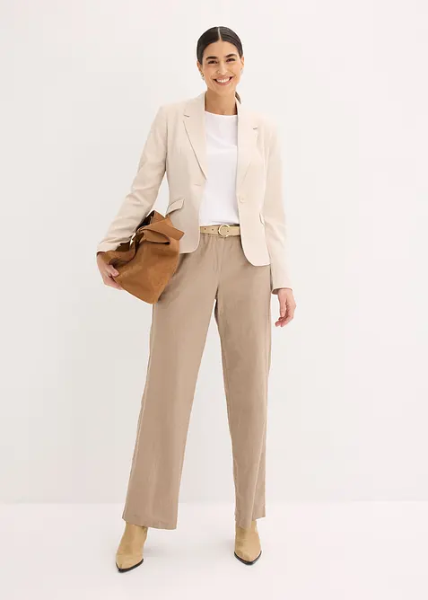 Kort kavaj med fickor med lock, bonprix