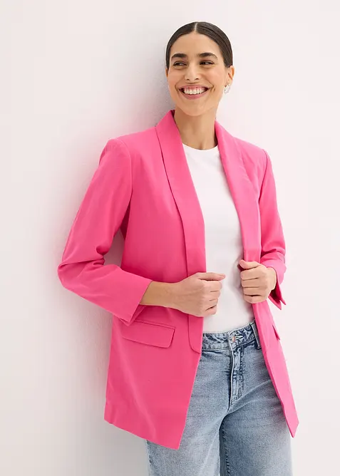 L&aring;ng kavaj av viskosmix, bonprix