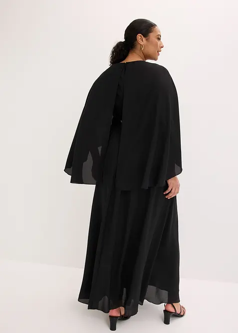 Aftonkl&auml;nning i fintr&aring;dig chiffong med paljettinf&auml;llning, bonprix