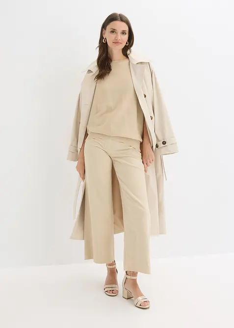 Finstickad tr&ouml;ja av bomullsmix, bonprix