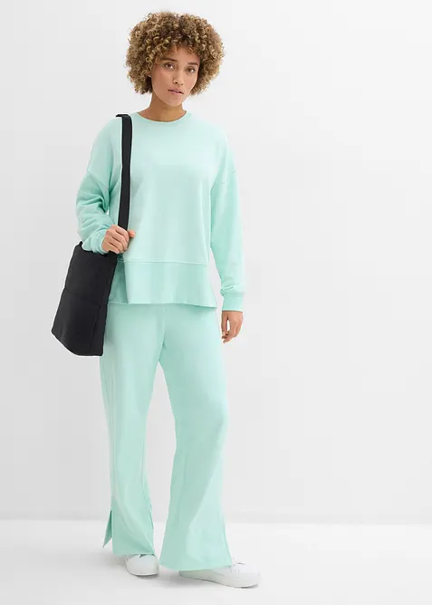 Oversizesweatshirt i bomullsmix, bonprix