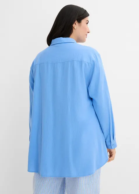 Oversizeblus av linnemix, bonprix