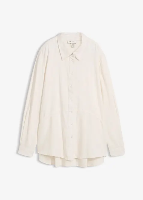 Oversizeblus av linnemix, bonprix