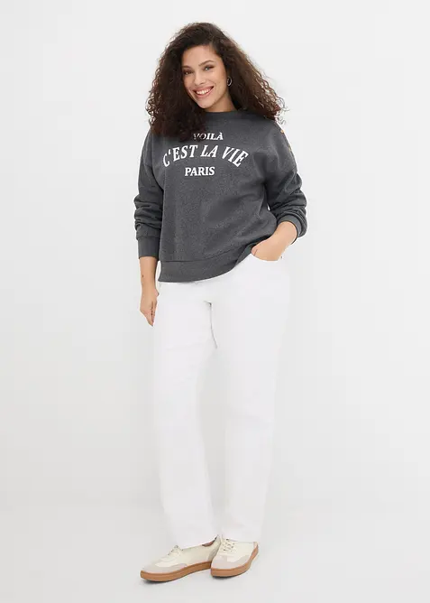 Sweatshirt av bomullsmix, bonprix