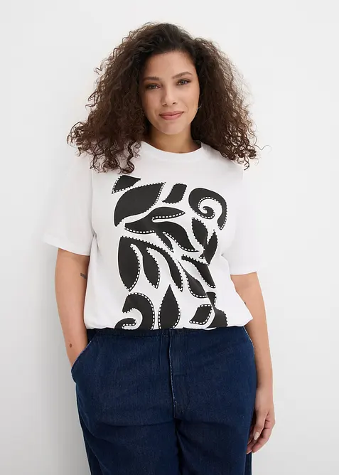 T-shirt av ren ekologisk bomull, bonprix