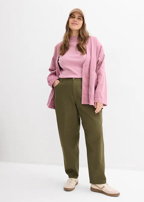 Byxa i barrelmodell med sk&ouml;n midja, bonprix