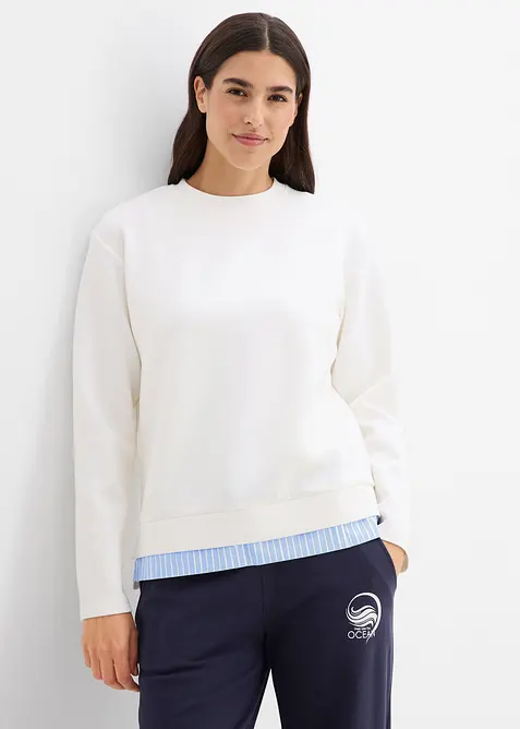 Sweatshirt med viskos, bonprix