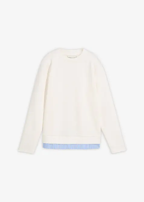 Sweatshirt med viskos, bonprix